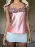 Rosé Satin Top